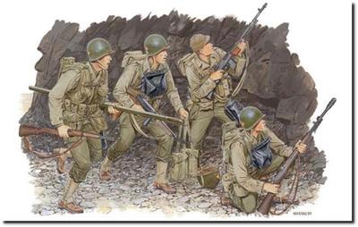 Platz Dragon WW2 American Ranger Force Normandy 1944 Plastic Model DR6021 1/35