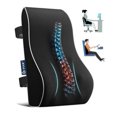 Lumbar Support Pillow for Office Chair Back Support Pillow for Car, Computer, Gaming Chair, Recliner Memory Foam Back Cushion Fo