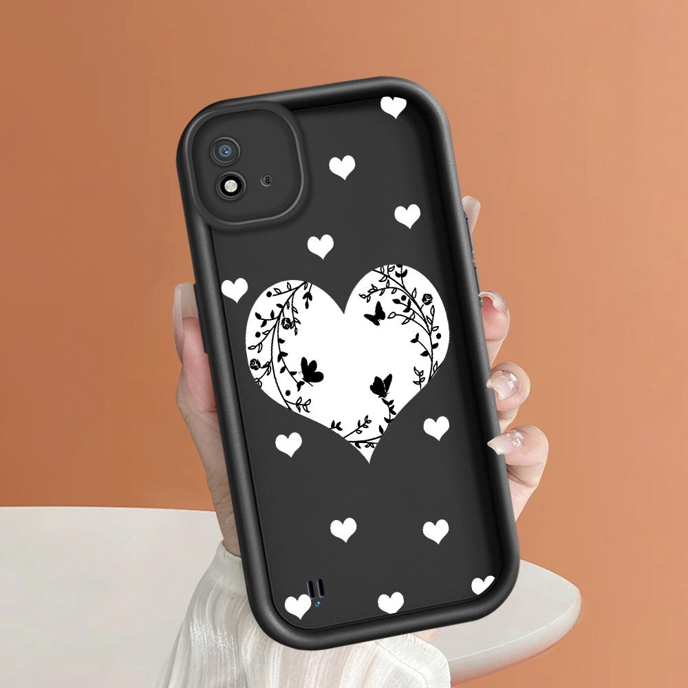 Soft Silicone Square Ladder Printing Pattern Phone Casing Full Cover Camera Shockproof Protection Rubber Case for OPPO Realme