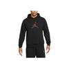 Jordan Logo Print Hoodie Men Tops Black FD7466-010