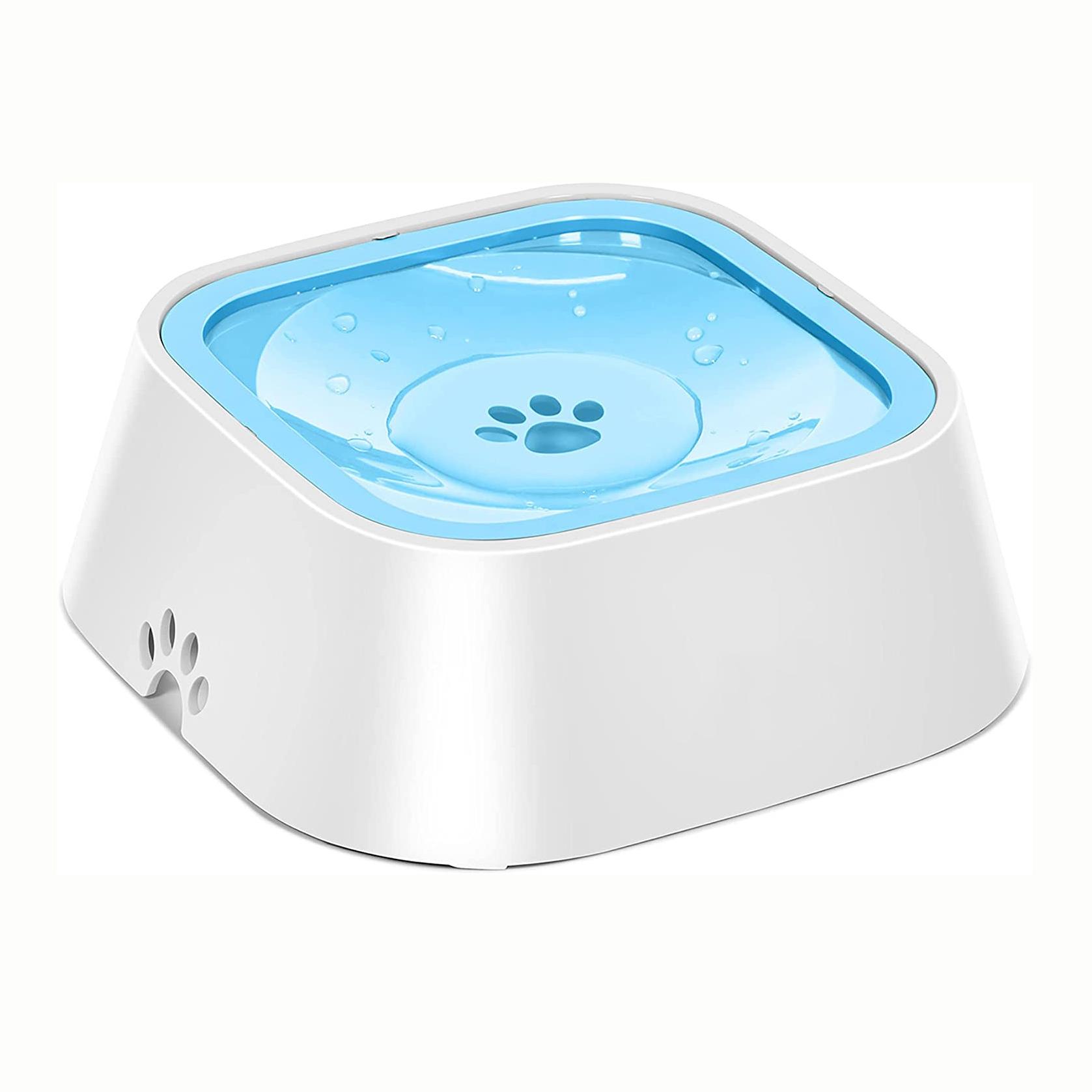 

Миска для воды для собак, Миска для собак Непроливающаяся Миска для воды для домашних животных 1 л(35 унций), Миска для медленной подачи воды, миска для воды для собак, перевозимая на автомобиле, для собак/кошек/домашних животных 22.5x18.5x7.8cm синий