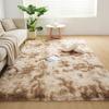 Plush Tie-dye Living Room Full Carpet Floor Mat Thickened Soft Carpet Bedroom Bedside Silk Wool Floor Mat