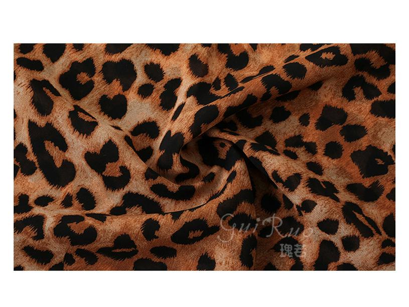 Leopard Print See-Through Nightgown: Sexy Butterfly Spaghetti Strap Loungewear Set for Women