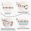 Zircone Brillante Farfalla Fiocco Cuore Link Charm Italiani Adatti per Bracciale in Acciaio Inossidabile da 9mm Gioielli da Donna Fai da Te Creazione Regali