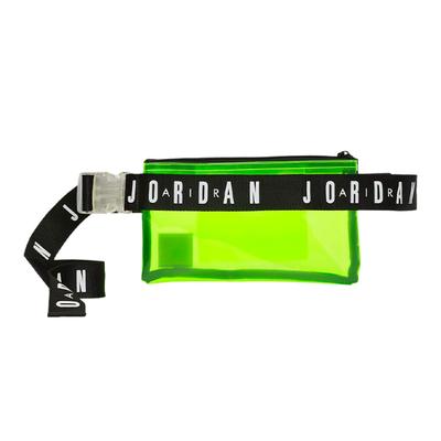 Poliuretanowa saszetka crossbody nerka Regularna Unisex Neonowożółta Jordan DA5072-702