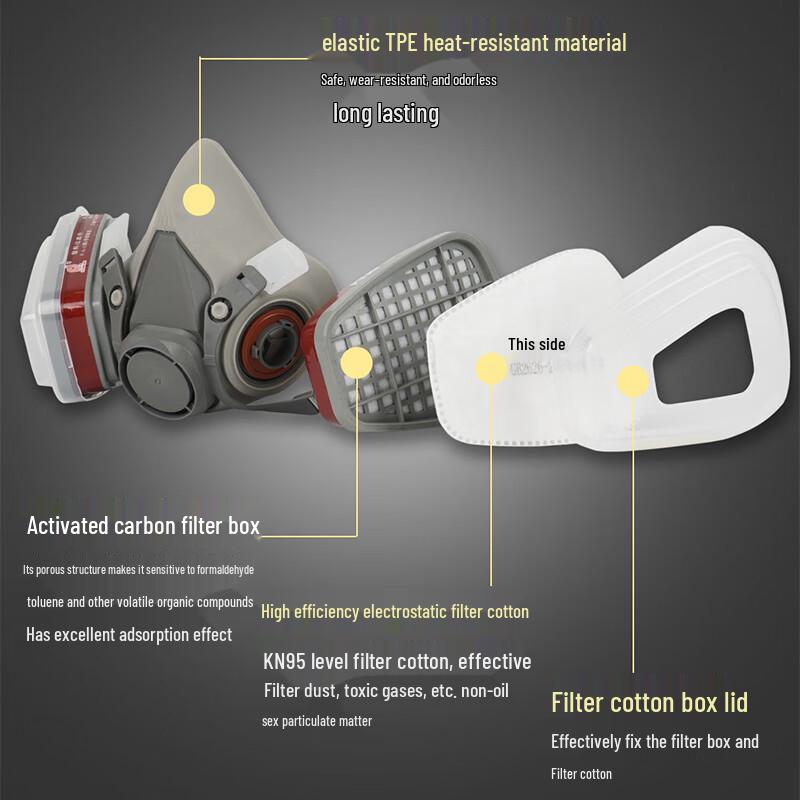 Five Star Shield Half-Face Chemical Respirator