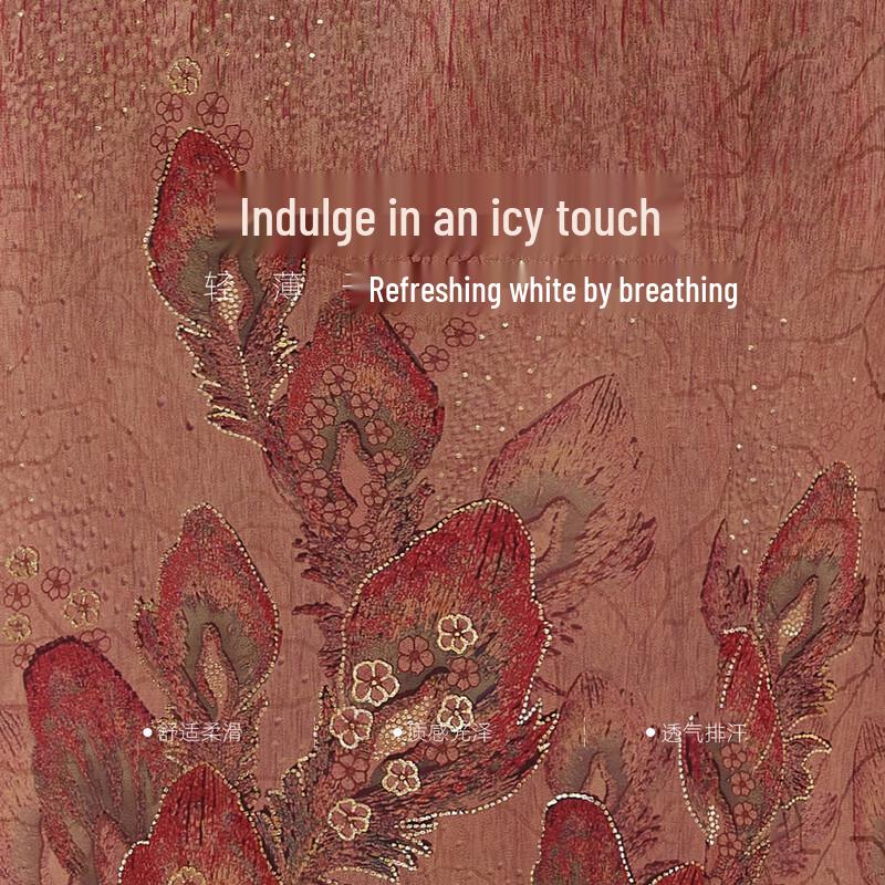 Datang Madam Thin Stand-Collar Shirt Set for Senior Women