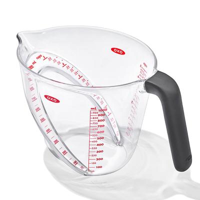 OXO Ölçüm Kabı Yeni Tip Açısal Ölçüm Kabı Büyük 1000ml Mikrodalga ve Isıya Dayanıklı Tritan Üretimi