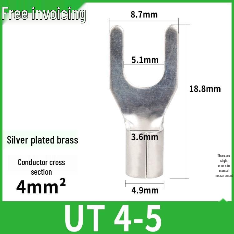 Silver-Plated Brass Terminal Block: Round, U, Y, Fork Type Lug SNB/RNB Open Barrel