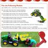 Trailer Hitch Pin Fits Peg Perego John Deere Farm Power Pull Turf Tractor Loader, Red Coupling Hitch Pin Replacement