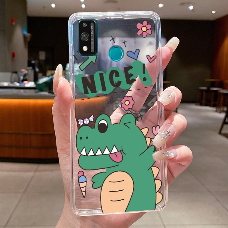 For Honor 9X Lite JSN-L21 JSN-L22 JSN-L23 Case Clear Fashion Butterfly Flowers Soft TPU Silicon Cover Honor 9XLite Phone Casing