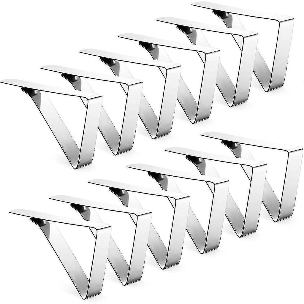 Tablecloth Clips Stainless Steel Table Cloth Holders 12 Pack