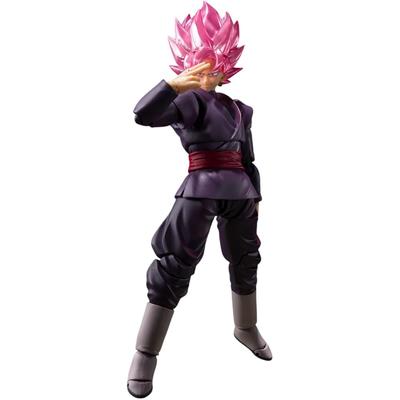 TAMASHII NATIONS SHFiguarts Dragon Ball Super Goku Black - Super Saiyan Rosé - (Heruitgave-editie) Ongeveer 140 mm PVC & ABS beweegbaar figuurtje, beschilderd