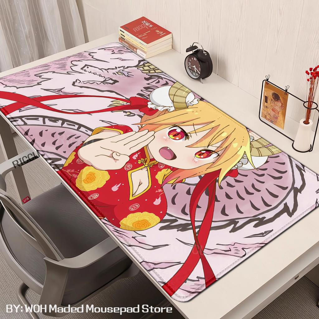 Miss Kobayashi Dragon Maid Mouse Pad Gaming Accessories Large Computer Playmat Carpet Anti-slip Laptop XXL Soft Micemat 400x900
