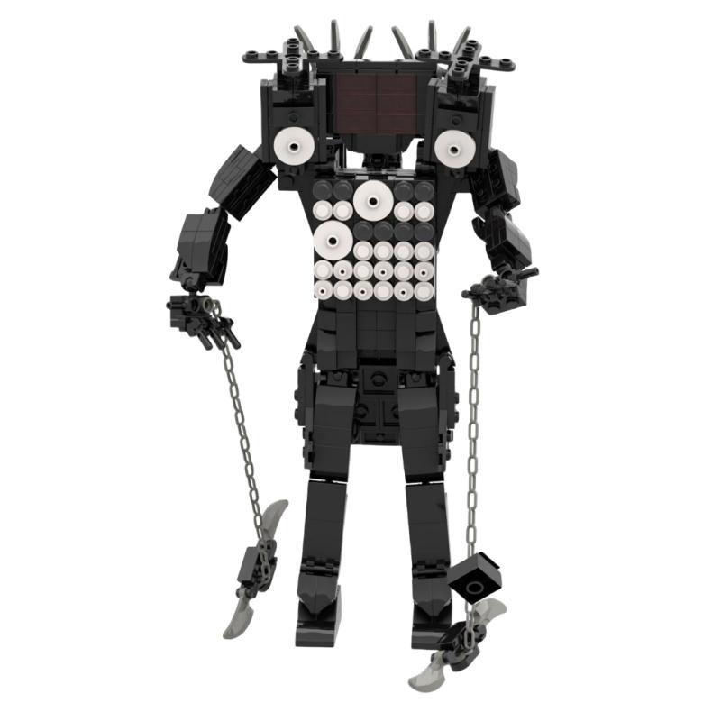 Hot New A Series of Skibidi Toilet Man Drill Male Titan Man Female TV Personality Building Blocks Set Toy for Kids New Year Gift