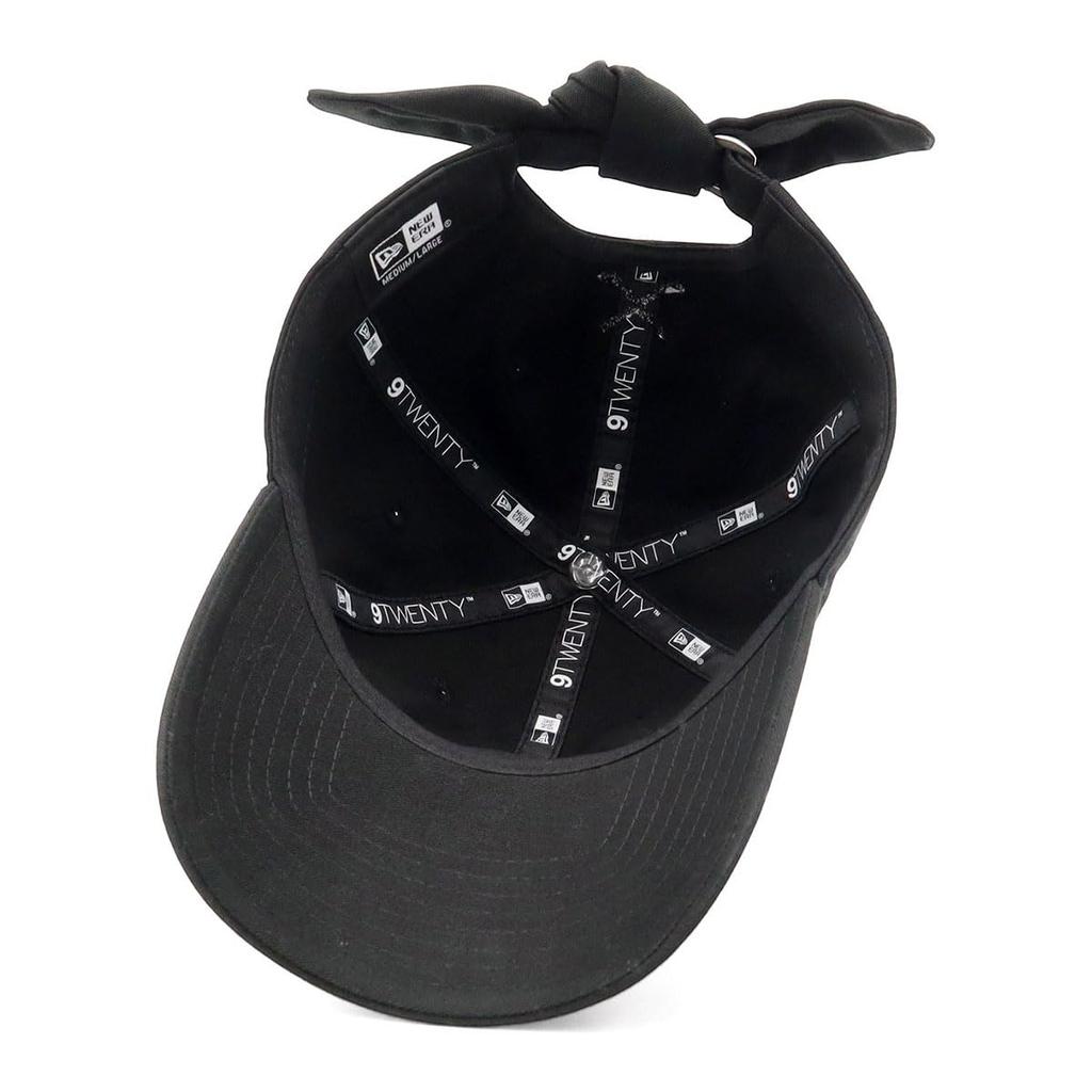 New Era 9TWENTY Golf Cap Long Visor Ribbon Script Black Size M/L GFW 920LV RIBBON SCRIPT BLK
