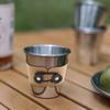 Elegante Tragbare Stahl-Kaffeebecher-Abdeckung PU-Leder Hitzebeständige Espresso-Tassenhülle Für Heißes Und Kaltes Getränk