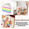 Dumpling Squishy Rainbow Layer Cake Toy Dessert Soft Toys For Teens & Adults Fun Novelty Gift For Birthdays Squish Dumplings