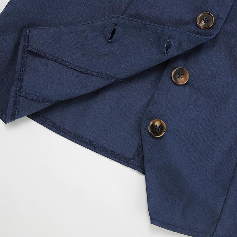 Casual Women Suits 2 Pieces V Neck Buttons Vest Blazer+High Waist Wide Leg Shorts Summer Vintage Sets