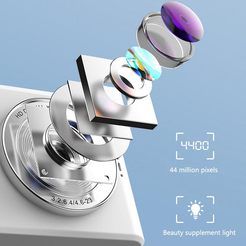 1 Set 44Mp Hd Mini 2.4Inches Photo Camera 4K Digital Cameras 8X Quick Zoom Video Supports Game Functions And Thermal Camera