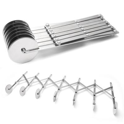 Teigteiler aus Edelstahl, 3/5/7 Radschneider, flexible Rollenklinge, Teigmesser, Nudel-Pizza-Gebäckschäler, Backform-Werkzeug
