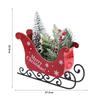 Durable Christmas Sleigh Ornament Reusable Santa Claus Sled Figurine  Christmas Gift