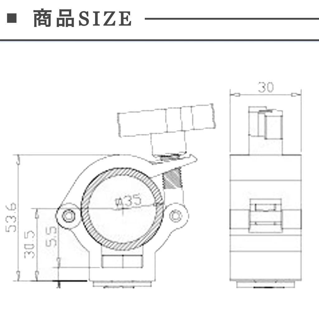 ROOOCYY Shovel Rear Mount Set of Holder, Universal, Fixed, 4WD, Off-Road, Cross-Vehicle, (Black), 2, T-shaped