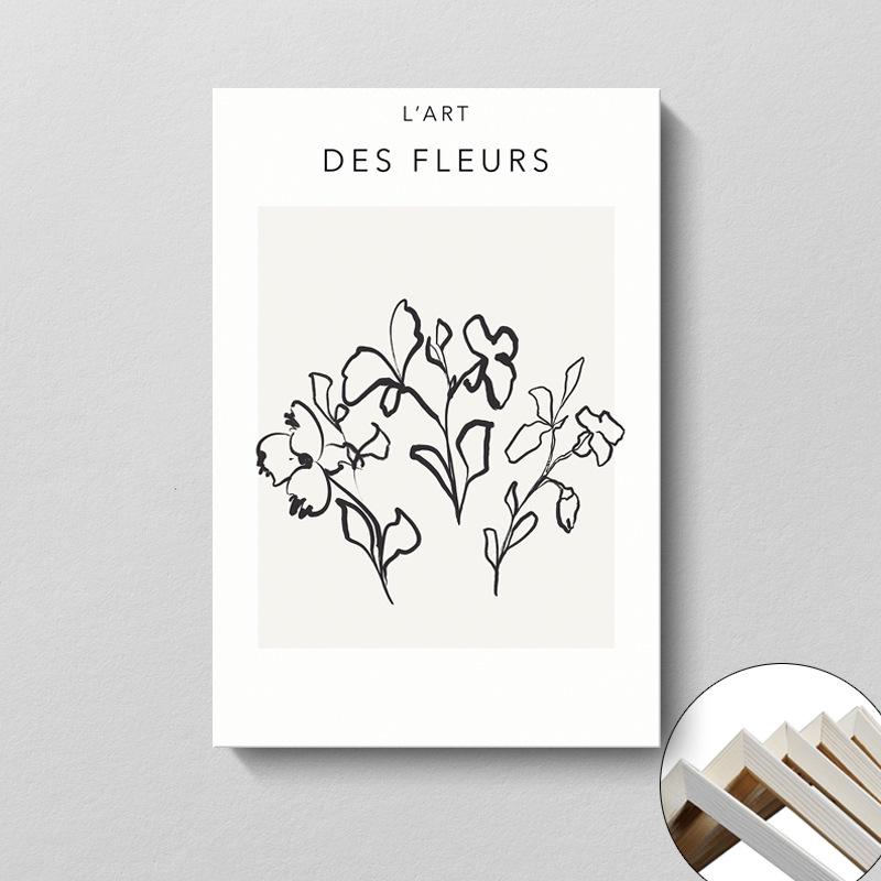 High-End Abstract Line Art Canvas Set for Living and Dining Rooms