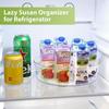 360° Rotating Tray Lazy Susan Fridge Organizer Turntable Storage Tray Clear Food Storage Organizer Spice Rack Kitchen Organizer