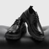 New Mens Leather Shoes In British Style with Thick Soles, Height-Enhancing Fashionable Oxford Design, For Business and Casual