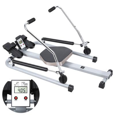 Rower Machine Home Rowing Machine, Hydraulic with LCD Monitor, Adjustable Resistance Up To 110LBS & Large Cushioned Seat, 265LBS Quiet for Aerobic