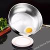 316 Durable Stainless Steel Deep Frying Wok Pan Nonstick Cooking Fried Steak Gas Stove Pot Induction General Cooking Room Cookware Saucepan