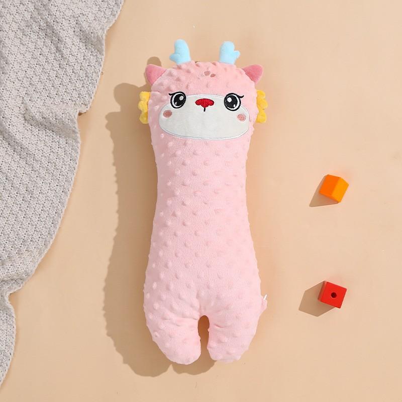 Baby soothing pillow, anti-startle plush comfort pillow for infants, newborn sleep aid, safe side-sleeping toy