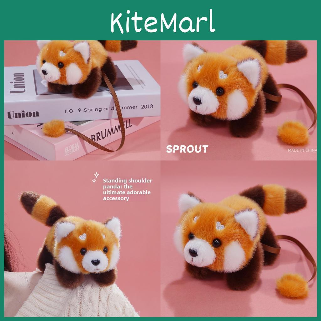 Soft Panda Plush Toy With Heart Eyebrows For Children And Gift Giving