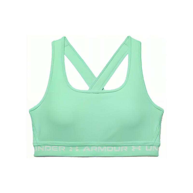 

Under Armour Crossback Средняя поддержка Йога Тренировки Спортивный бюстгальтер Женское нижнее белье Вода-Пена-Зеленый 1361034-335 XS