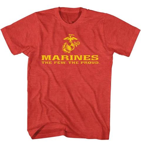 Maglietta Unisex Cotone Oversize Taglia L Marines Usmc Pochi Marchi con Logo Orgoglioso