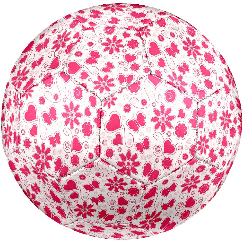 1PC Pink Floral Butterflies Soccer Ball Size 5 Football Machine Sewn Indoor/Outdoor Universal Football A48