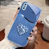 Gradient Diamond Love For iPhone 17 Air 16 E 15 14 13 Plus 12 Mini 11 17 Pro Max XR Xs Max 16E 7 8 Tempered Glass Phone Case