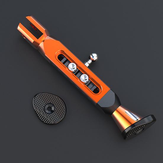 Béquille latérale réglable, fond antidérapant, Support de pied de stationnement latéral en alliage d'aluminium