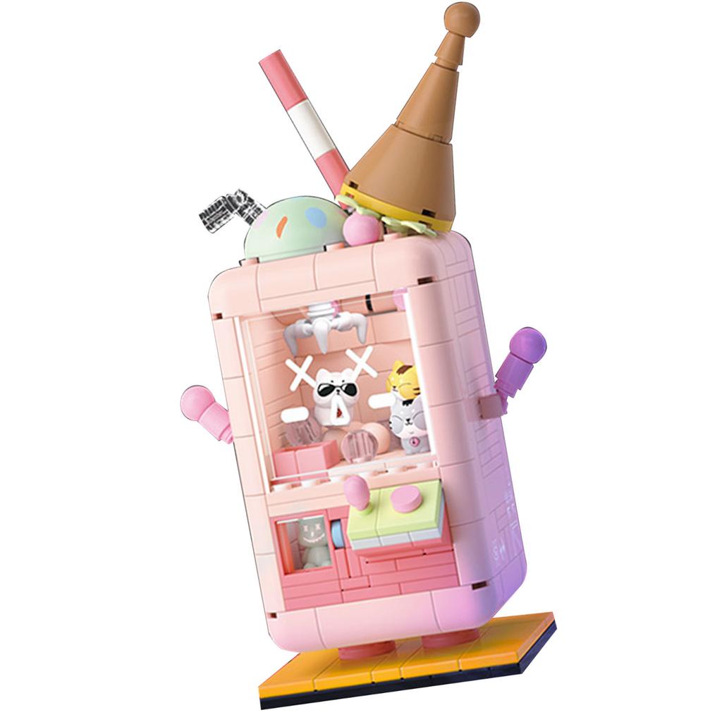 Puppenautomat Mini Bausteine Steine Set Mini Greifautomaten Puppen Steinmodell Spielzeug DIY