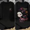 Plus Size Demon Slayer Anime Printed Unisex Women Tshirt Casual Parent Child Top Fashion Summer Street Wear Y2K Harajuku Style
