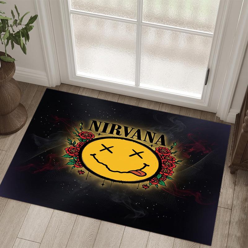 Nirvana Design Crystal Velvet Carpet Cozy Non?Slip Printed Rug For Bedroom Living Room Entrance