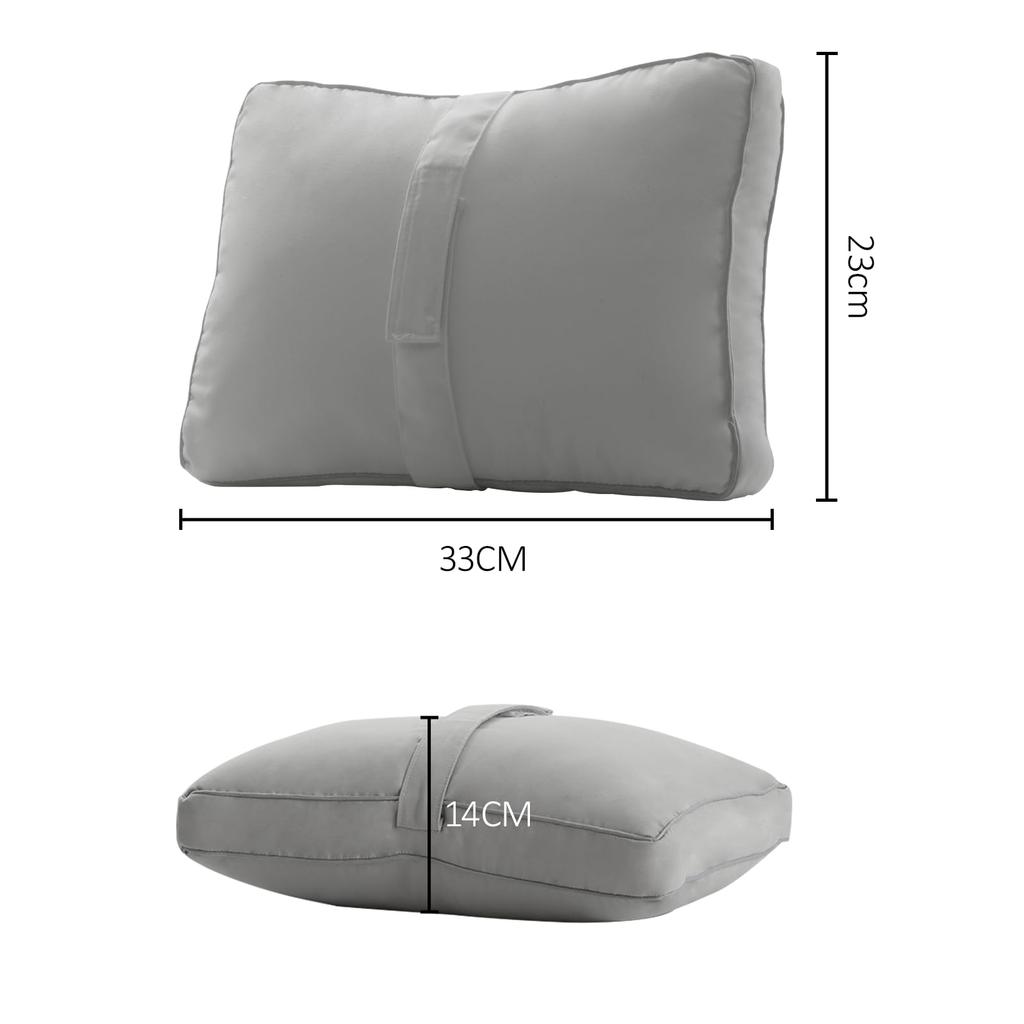 TEXSTEAD Side Sleeper Knee Pillow  Thigh Pillow  Knee and Back Pain Relief Cushion  Washable with Velcro Closure  Breathable Portable Design  Dual