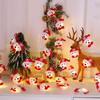 Christmas Decorative Santa Hat String Light, Santa Clause Hat 4.9 Feet 10 LEDs  Battery Operated For Tree Ornaments Party Wreath Corner Decoration