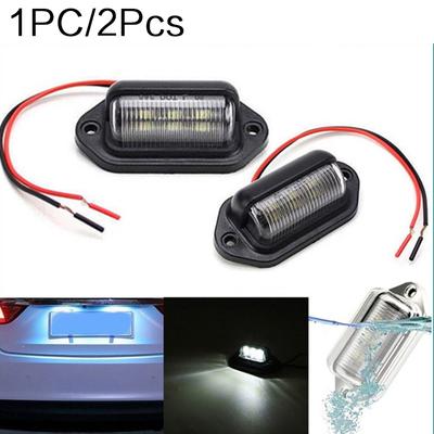 Samochód 6LED oświetlenie tablicy rejestracyjnej ciężarówka Van przyczepa do samochodu osobowego uniwersalne światło tylne światło boczne oświetlenie tablicy rejestracyjnej LM