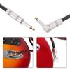 Guitar Lead/Instrument Cable Noiseless Gold Plated 6.5mm Guitar Cable Guitar Keyboard Cord 1/4" Straight to Right Angle