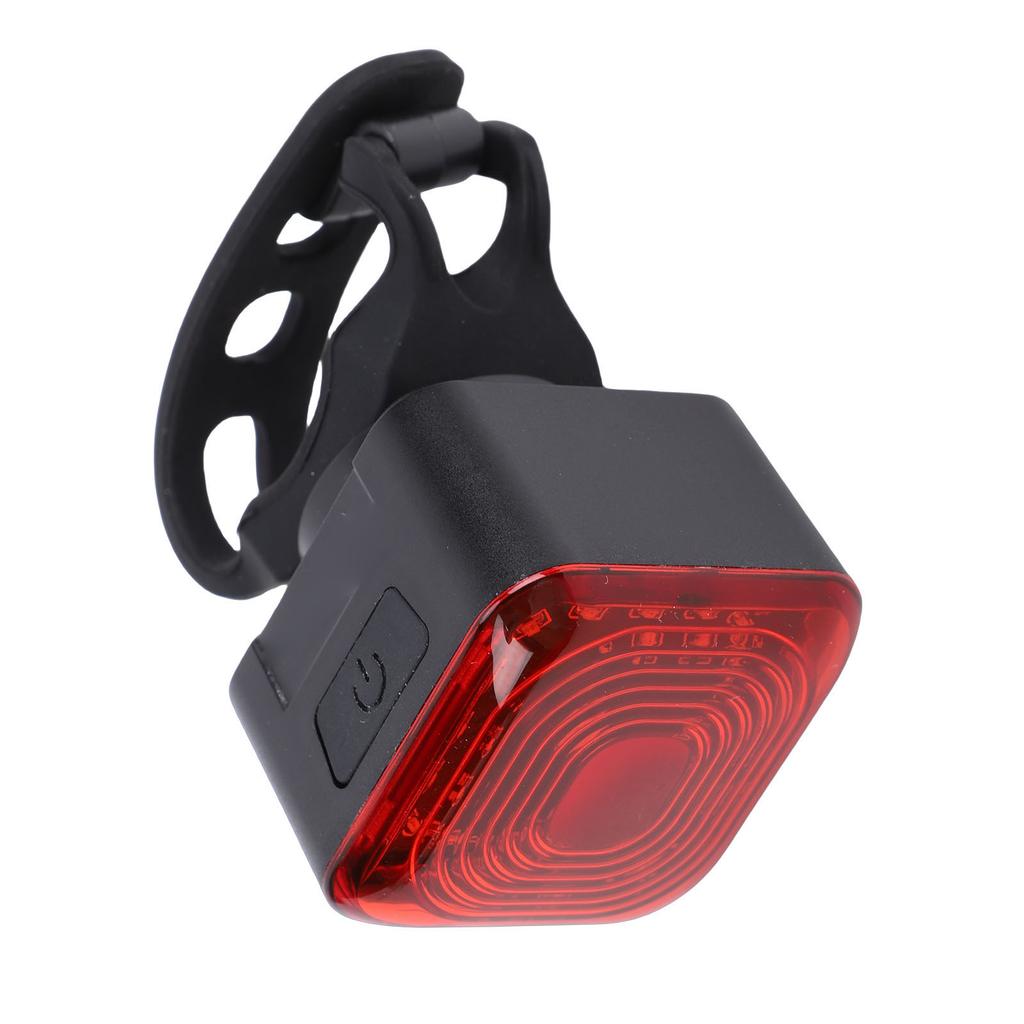 Bike Rear Light Rechargeable IP55 Water Proof Battery Display Brake Sensing Bike Tail Light with 6 Light Modes for Night Cycling