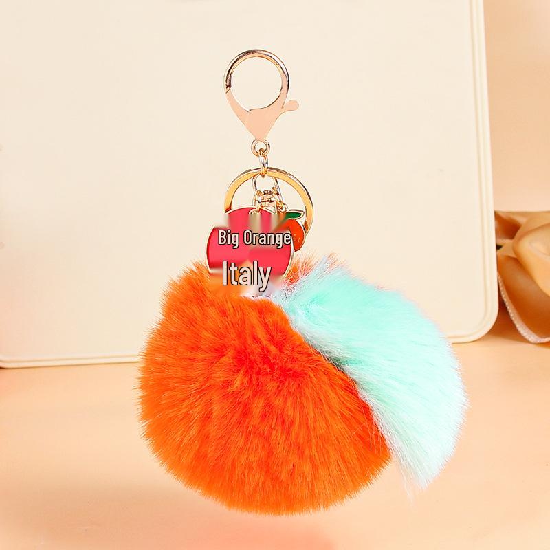 

Плюшевый брелок-шарм в виде хурмы - Милый подарок для студента