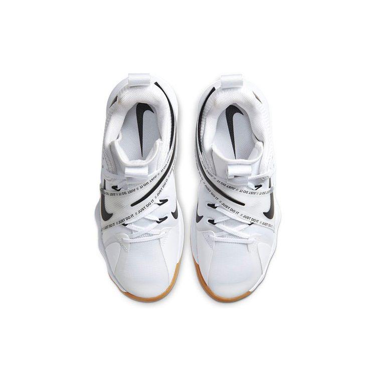 Nike React HyperSet Pohodlné Kulatá špička Nízké Tréninkové boty Unisex Bílá Černá Přírodní guma CI2955-100