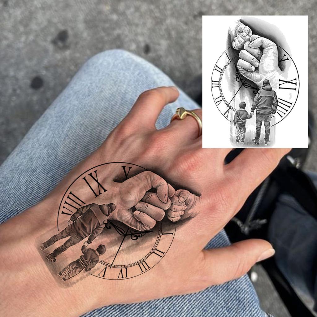 1 Foglio Tatuaggi Temporanei Teschio Ancora Insetto Per Mani Collo Adulti, Adesivi Tatuaggi Finti di Halloween Tatuaggi Realistici a Lunga Durata